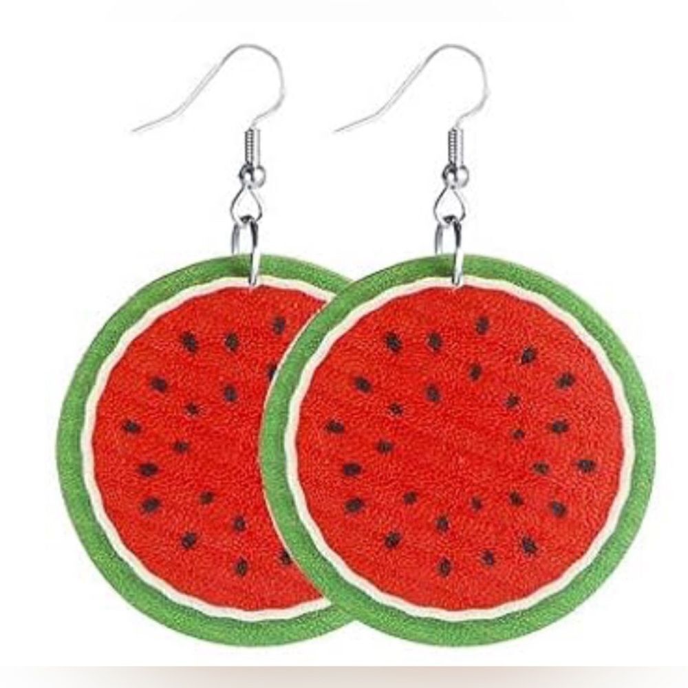3/ $15 Brand New Faux Leather Earrings